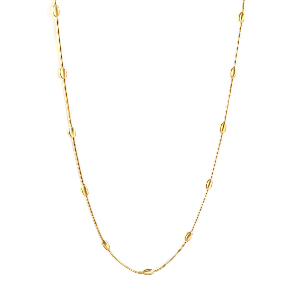 OVAL BEADS NECKLACE