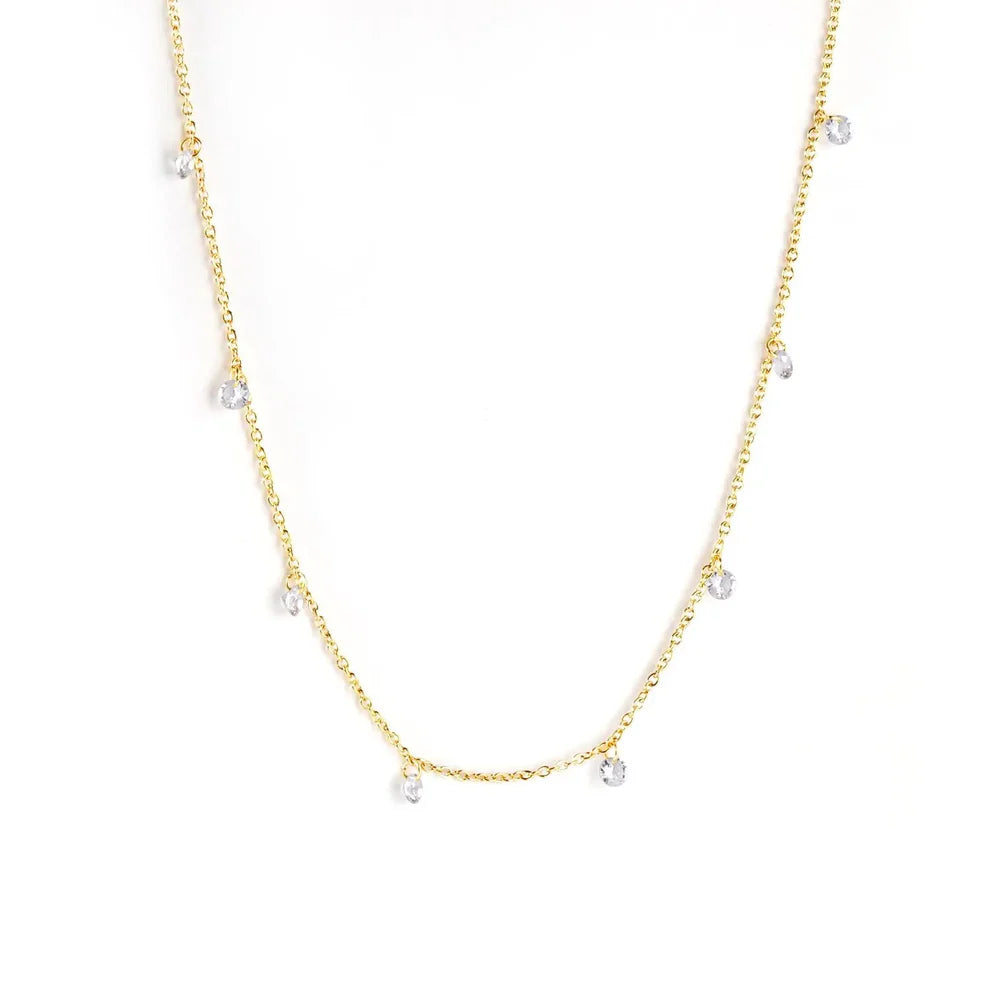 CRYSTAL DIAMOND NECKLACE