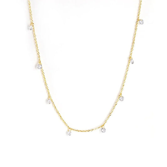 CRYSTAL DIAMOND NECKLACE